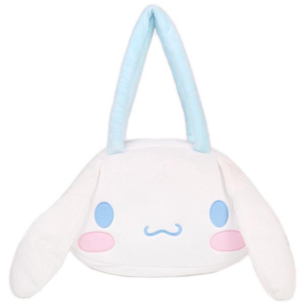 シナモロール フェイス形トートバッグ ぬいぐるみみたい サンリオ