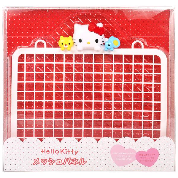 ハローキティ メッシュパネル ワイヤーネット インテリア 収納 飾り おしゃれ かわいい キャラクター サンリオ sanrio
