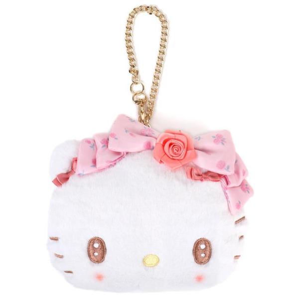 ハローキティ フェイス形パスケース 定期入れ ポーチ 小銭入れ コイン