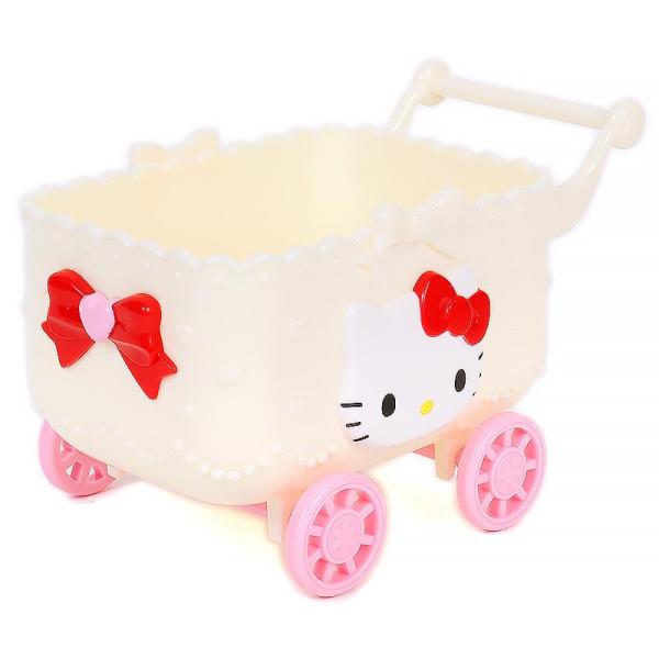 ハローキティ カート形小物入れ 収納かご 可愛い インテリア サンリオ