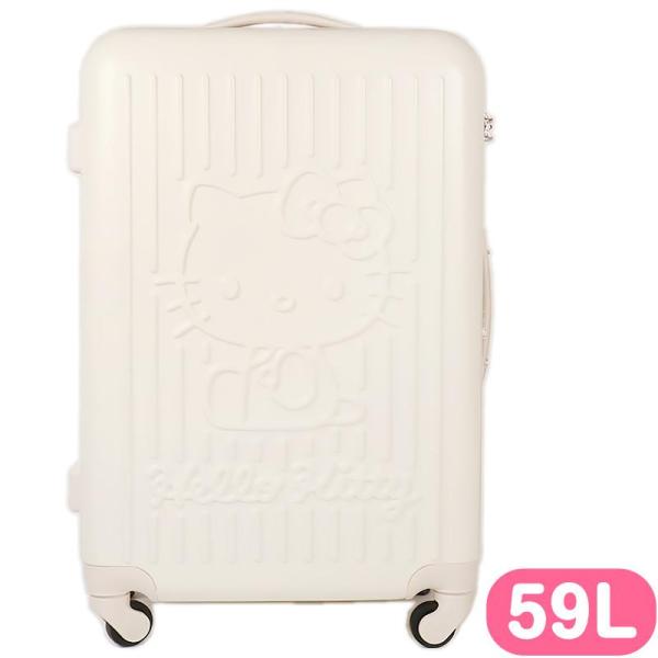 ハローキティ キャリーバッグ 59L 4輪キャスター 360度 TSA スーツ