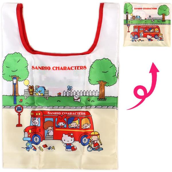 ハローキティ エコバッグ 折りたたみ コンパクトサイズ ミニ 復刻版