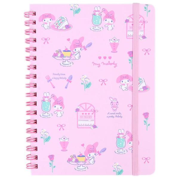 他サイト： マイメロディ B6 リングノート プリン ゴムバンド付き サンリオ sanrio キャラクターの商品画像