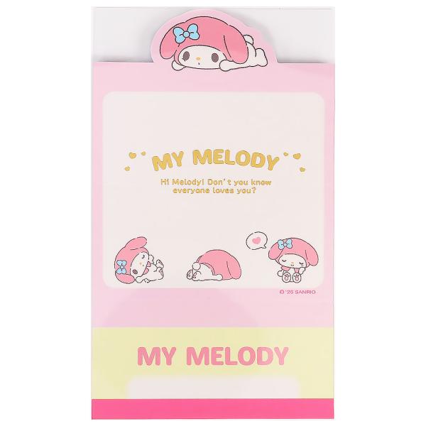 マイメロディ 手渡しメモ メモ帳 日本製 ポーズ ステーショナリ