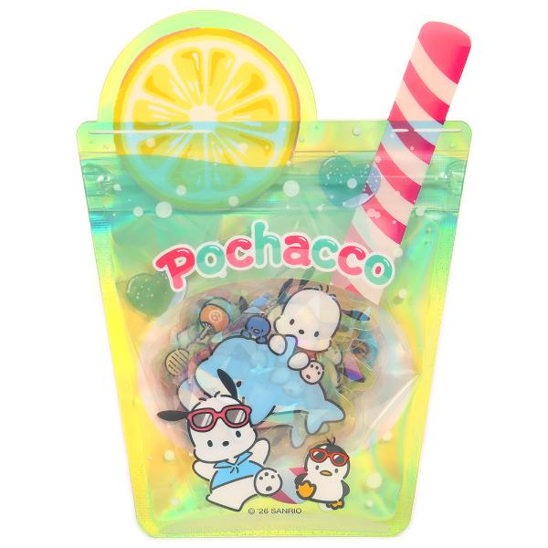 ポチャッコ 夏シール シールセット ドリンク オーロラホログラム加工