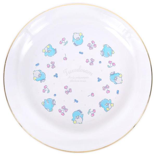 タキシードサム ガラスプレート 日本製 20.5cm 皿 サラダ