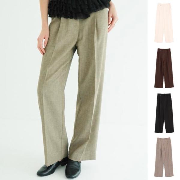 即日発送 CLANE 正規商品 ボトムス クラネ タック ストレート パンツ 2WAY TUCK STRAIGHT PANTS アイボリー/ブラウン/ブラック/ミックス 4色展開 2026秋冬新作