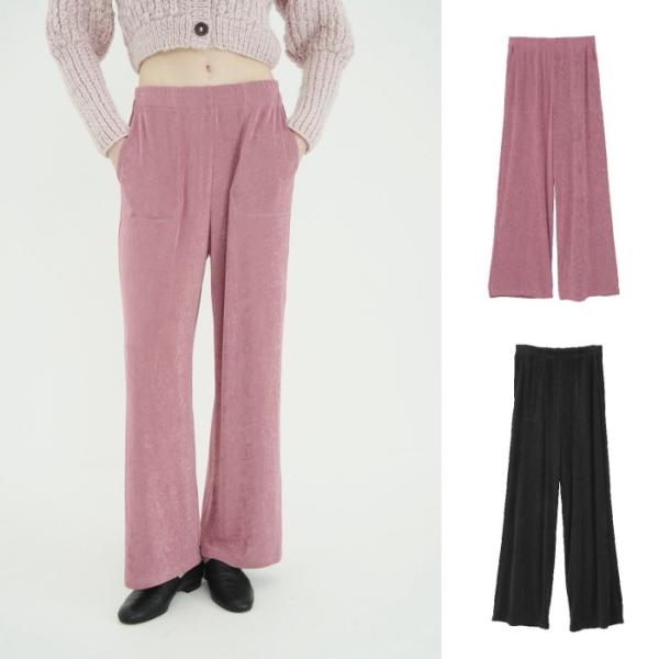 CLANE 正規商品 ボトムス クラネ ブライト ジャージー パンツ BRIGHT JERSEY PANTS ピンク/ブラック PINK/BLACK 2色展開  2026秋冬新作