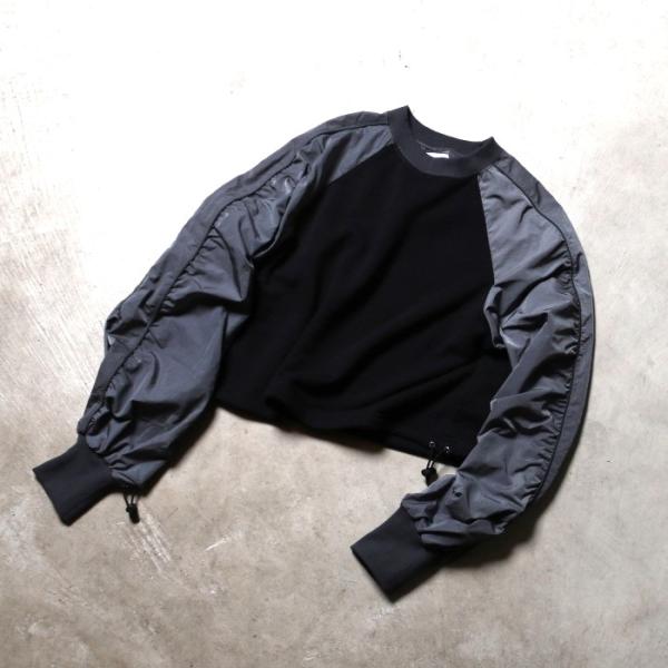 NOUNLESS OVER SWEAT TOPS ナウンレス スウェット グレー NOUNLESS - NOUNLESS OVER SWEAT TOPS (GRAY) / オーバースウェット