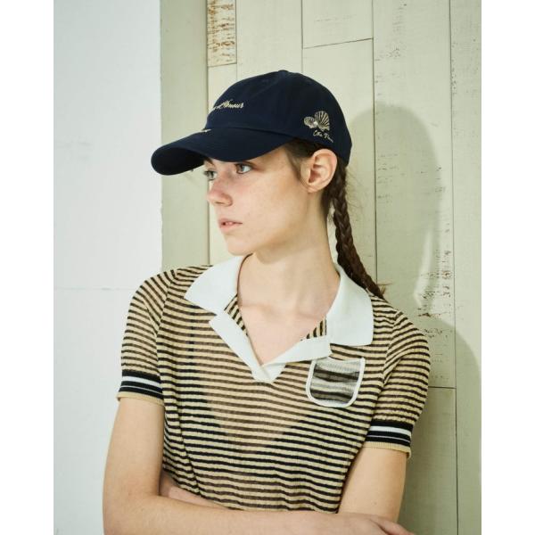 La Maisonde Lyllis×Brigitte Tanaka キャップ メゾンド リリス BT コラボ キャップ  LY × Brigitte Tanaka Cap ネイビー系/ベージュ系 2色展開 2026秋冬新作