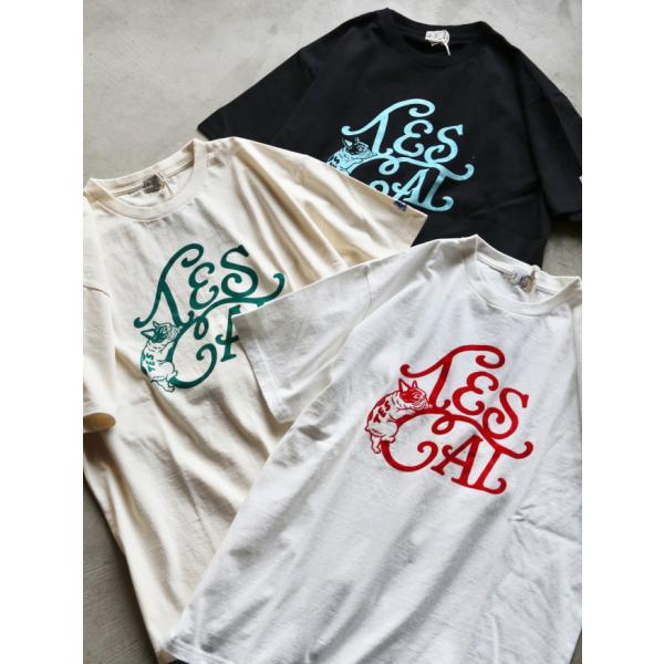 テス トップス TES フレブル ブヒ ヴィンテージロゴ フロッキープリント Tシャツ VINTAGE LOGO FLOK PT T-SHIRT ホワイト/アイボリー/ブラック 2026春夏新作