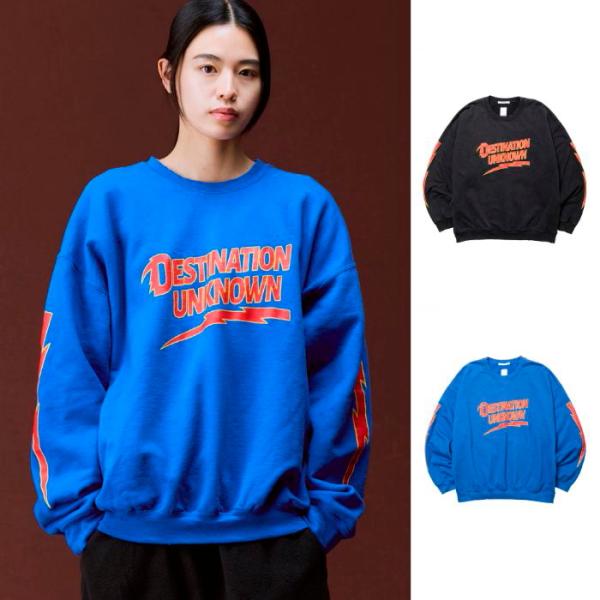 リベレイダース スウェット LIBERAIDERS サンダー ロゴ クルーネック スウェット THUNDER LOGO CREWNECK ブラック/ブルー BLACK/BLUE 2色展開  2026秋冬新作
