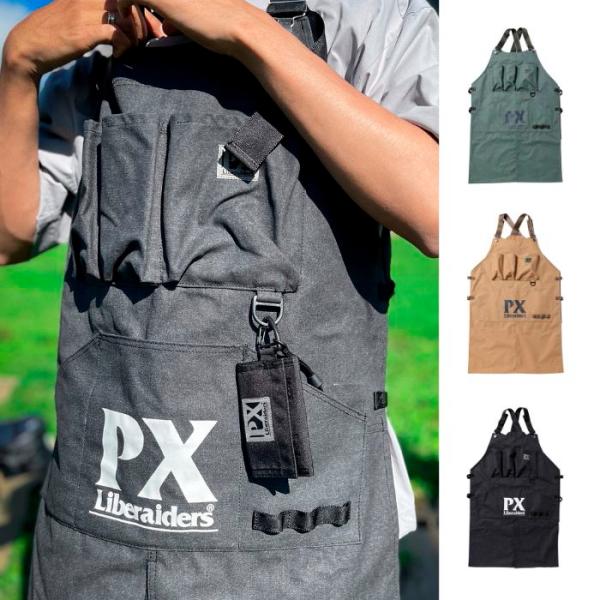リベレイダース エプロン LIBERAIDERS ユニセックス ユーティリティー エプロン Liberaiders PX UTILITY APRON ブラック/コヨーテ/オリーブ 2026年春夏新作