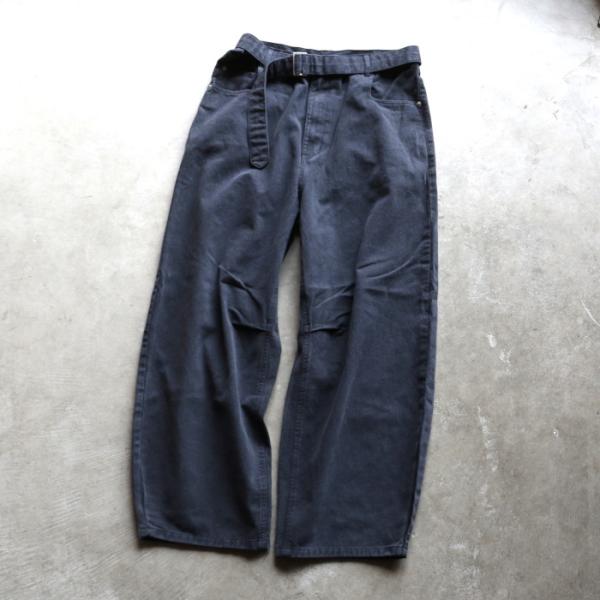アルヴァナ パンツ ボトムス alvana ブラック ツイル ベルト ワイド パンツ BLACK TWILL BELTED WIDE PANTS オールドブラック OLD BLACK 2026秋冬新作