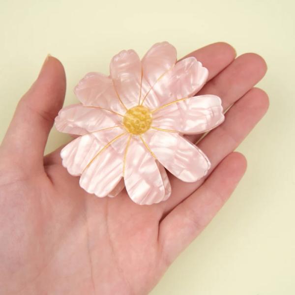 ククシュゼット 正規商品 ヘア アクセ クリップ かわいい 花 個性的 フランス ギフト Coucou Suzette コスモス ヘアクロー Cosmos Hair Claw ピンク Pink