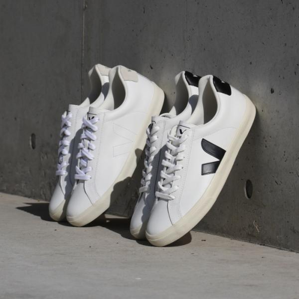 SALE 20%OFF VEJA スニーカー ヴェジャ メンズ レディース レザー スニーカー Esplar Low/Esplar Low Logo ホワイト/ホワイト×ブラック 2色展開 2025秋冬新作