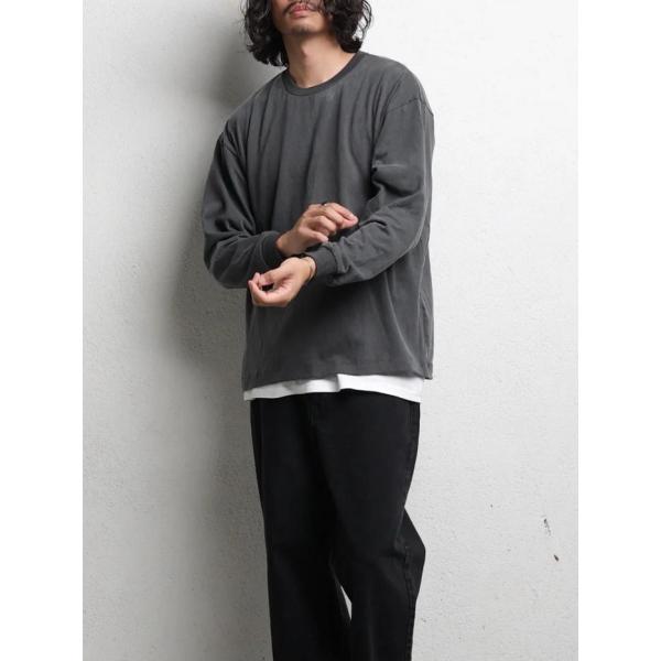 エディットクロージング Tシャツ  EDIT CLOTHING ヴィンテージ フェード ロングスリーブ Tシャツ Vintage fade L/S スミブラック sumi black 2026秋冬新作