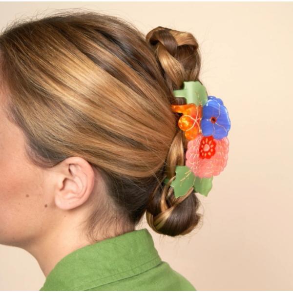 ククシュゼット 正規商品 ヘア アクセ クリップ かわいい フランス ギフト Coucou Suzette ラージフラワー ブーケ ヘアクロー Large Flower Bouquet Hair Claw