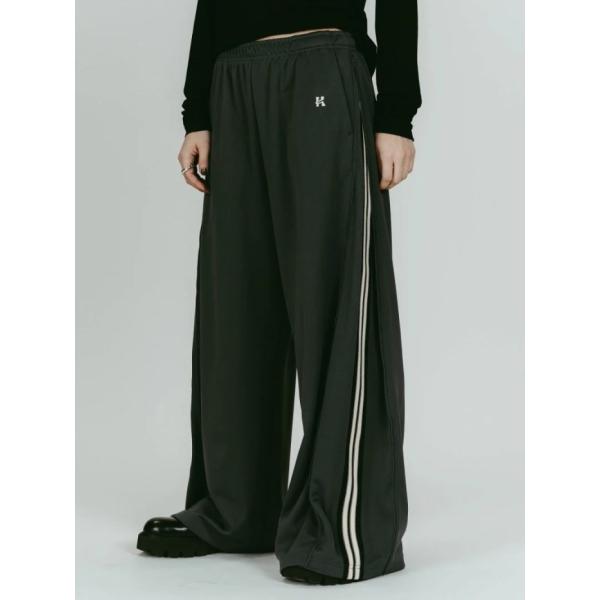Knuth Marf パンツ ユニセックス クヌースマーフ ジップアップ トラック パンツ zip-up track pants ブラック/ブラウン/スモーキーブルー 3色 2026春夏新作