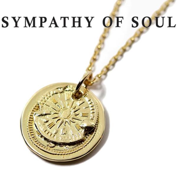 VpV[Iu\E lbNX SYMPATHY OF SOUL B.C Coin Pendant Hope Sun Bless K18YG × Chain 1.3mm B.C RC  z[vT  K18YG