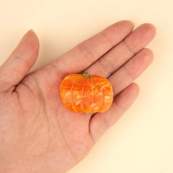 ククシュゼット 正規商品 ヘア アクセ 新作 秋 ハロウィン かぼちゃ Coucou Suzette パンプキン ミニ ヘア クロー Pumpkin Mini Hair Claw オレンジ  Orange
