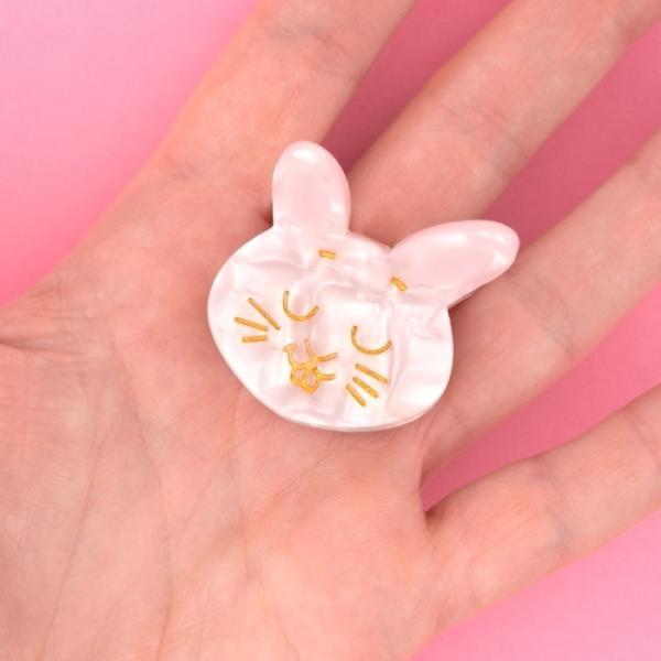 ククシュゼット 正規商品 ヘア アクセ ミニ クリップ うさぎ