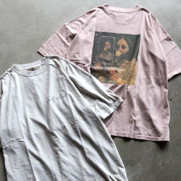 SALE 30%OFF レミレリーフ Tシャツ REMI RELIEF  男性 セルフショット プリント ビッグ Tシャツ HARD SP加工20/天竺BIGサイズT(Self shot L)  2026年春夏新作