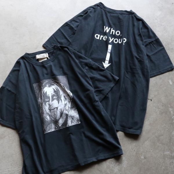 レミレリーフ Tシャツ REMI RELIEF フーアーユー プリントビッグ Tシャツ HARD SP加工20/天竺BIGサイズT(WHO ARE YOU) ブラック BLACK 2026年春夏新作