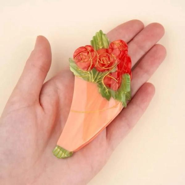 ククシュゼット 正規商品 ヘア アクセ クリップ かわいい 花 ギフト