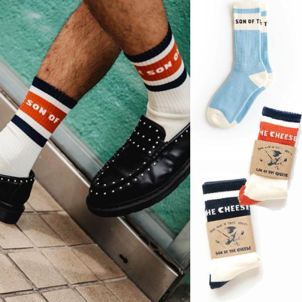 サノバチーズ 靴下 メンズ レディース ギフト SON OF THE CHEESE プールソックス  POOL SOX オレンジ/ブルー/ネイビー ３色展開 2026秋冬新作