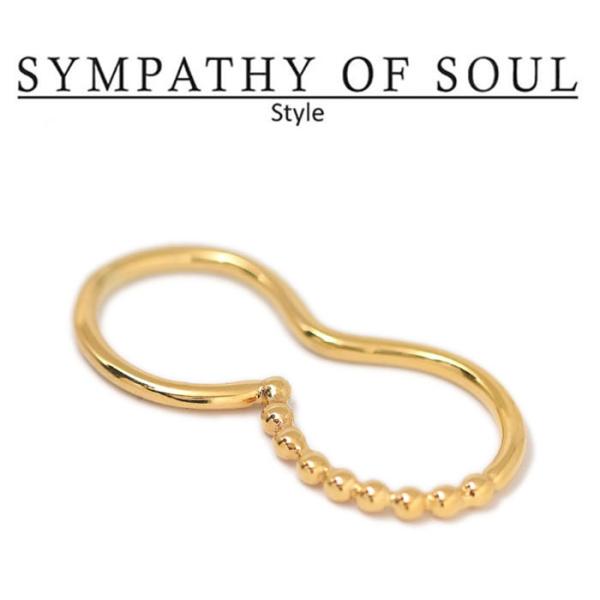 �V���p�V�[�I�u�\�E�� �X�^�C�� ���f�B�[�X SYMPATHY OF SOUL Style �o�u���R���r�l�[�V���������O �u���X �S�[���h Bubble Combination Ring BRASS GOLD
