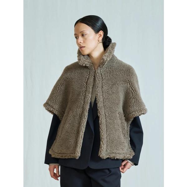 TICCA アウター ティッカ  WOOLファーポンチョ Wool Fur Poncho ベージュ/モカ Beige/Mocha 2色展開 2026秋冬新作