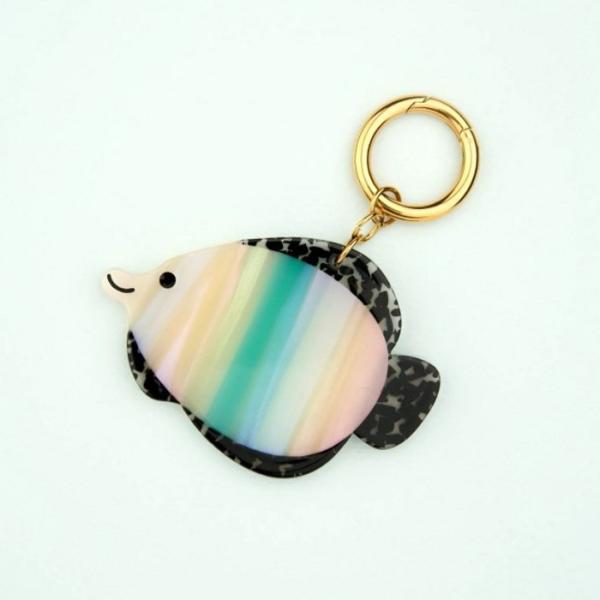 ククシュゼット 正規商品 キーリング キーホルダー かわいい ギフト フランス Coucou Suzette 熱帯魚 チャーム Tropical Fish Charm マルチ Multi