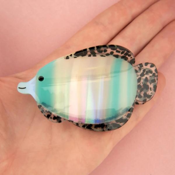 ククシュゼット 正規商品  魚 新作 かわいい ギフト Coucou Suzette 熱帯魚 ヘア クロー Tropical Fish Hair Claw ブルー Blue