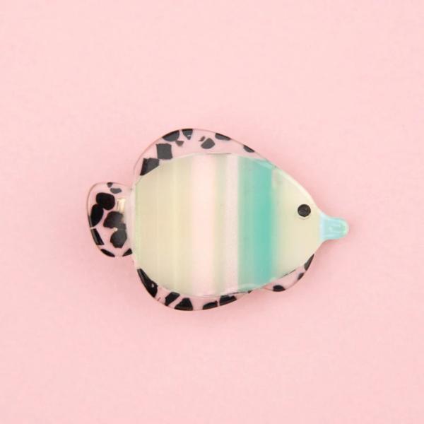 ククシュゼット 正規商品 アクセ ピン クリップ 海 魚 かわいい ギフト Coucou Suzette 熱帯魚 ヘア クリップ Tropical Fish Hair Clip ブルー