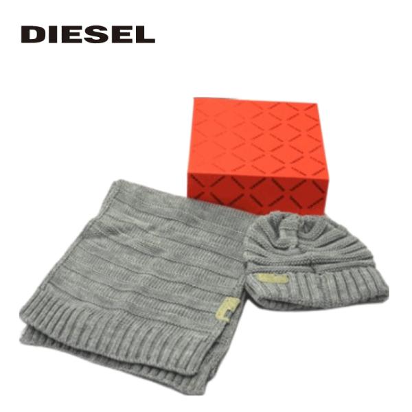 DIESEL（ディーゼル） マフラー & ニットキャップ セット 00S6SN-0NABP