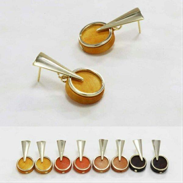 ウッドピアス トライアングル ピアス ウッドビーズ アクリルビーズ アクセサリー レディース ピアス 大振りピアス 大ぶり ウッド ビーズ ビッグ