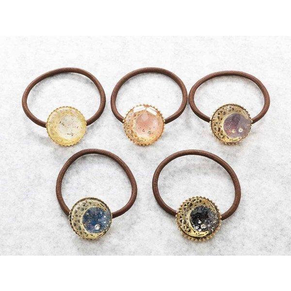 宇宙柄ヘアゴムC 月 ムーン 宇宙 ヘアアクセサリー レディース