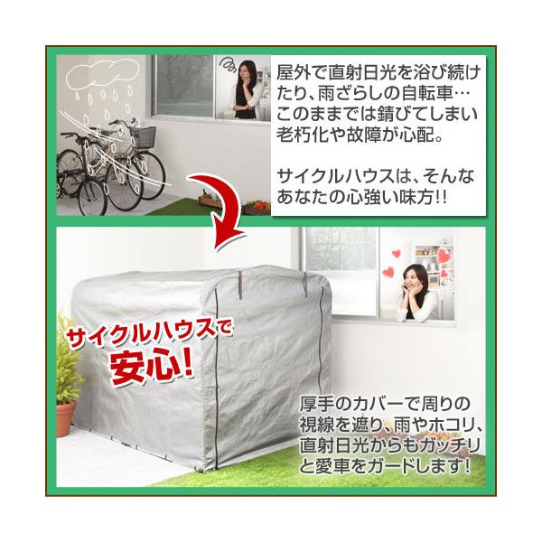自転車置き場 サイクルガレージ 簡易ガレージ 販売 自転車 車庫 ガレージ 家庭用 Diy 屋根 3台 おしゃれ