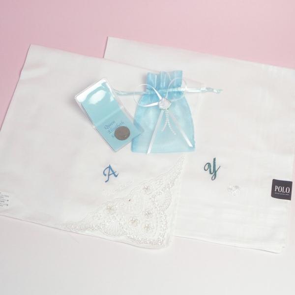 新郎新婦ペアハンカチ 名前イニシャル入り ６ペンスコインセット Buyee Buyee Japanese Proxy Service Buy From Japan Bot Online