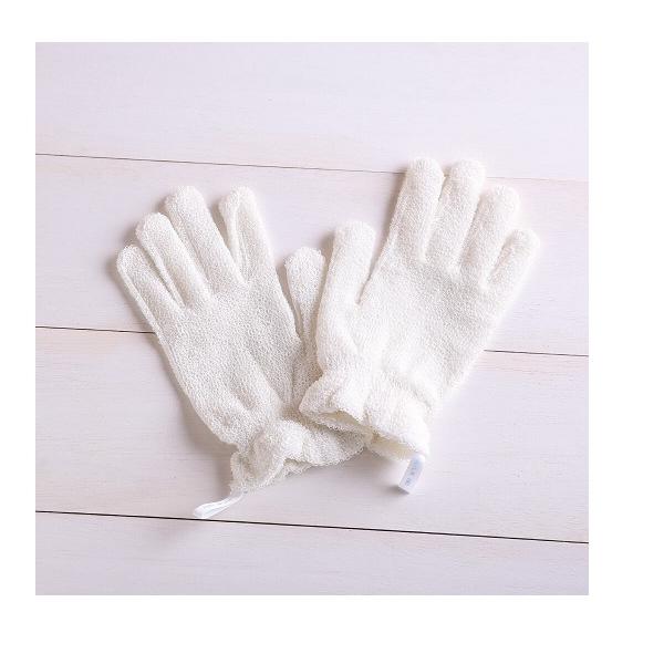 【品質表示】外側：絹100%(パイル)、内側：ポリプロピレン商品仕様：左右二枚組1セットサイズ：フリー生産国：日本製【使用方法】●石鹸やボディーシャンプーを泡立ててお使いください。●洗濯機や乾燥機のご使用はお避けください。●使用後はよくすす...