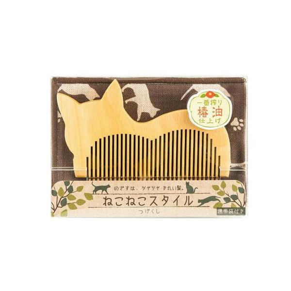 徳安　ねこねこスタイル　つげくし　CT-02