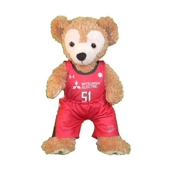 ぬいぐるみ ダッフィー 着せ替え服 ユニフォーム 三菱電機コアラーズ