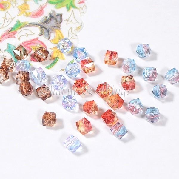 アクリル 多角形ビーズ 8mm ツートン 18個 アクセサリーパーツ アクリルビーズ 手作りハンドメイド Fd a43 Charms And Things 通販 Yahoo ショッピング