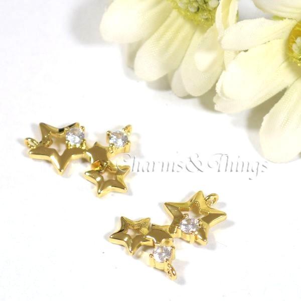 スター コネクター K18GP 星 チャーム アクセサリーパーツ クリスマス 2カン付き キュービックジルコニア :SC2257:Charms and Things - 通販 - Yahoo!ショッピング スター コネクター K18GP 星 チャーム アクセサリーパーツ クリスマス 2カン付き キュービックジルコニア :SC2257:Charms and Things - 通販 - Yahoo!ショッピング