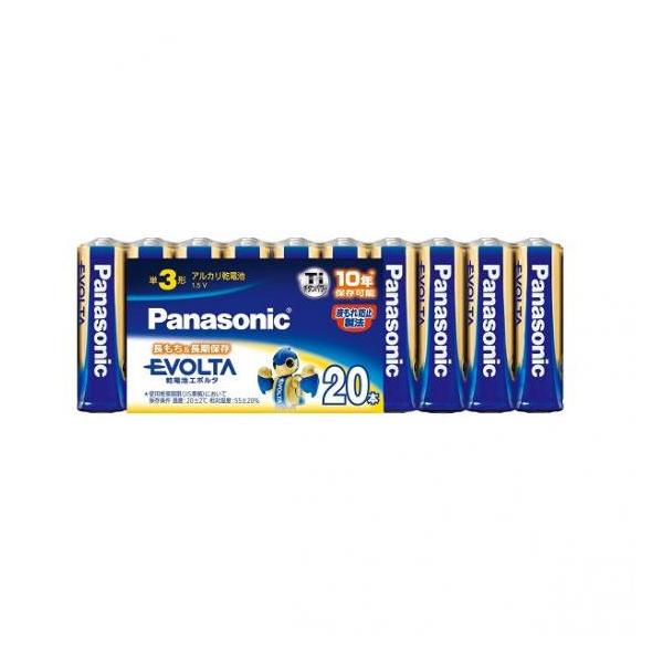 Panasonic EVOLTA(エボルタ) 単3形 ４本パック計20本 アルカリ乾電池 20本パック