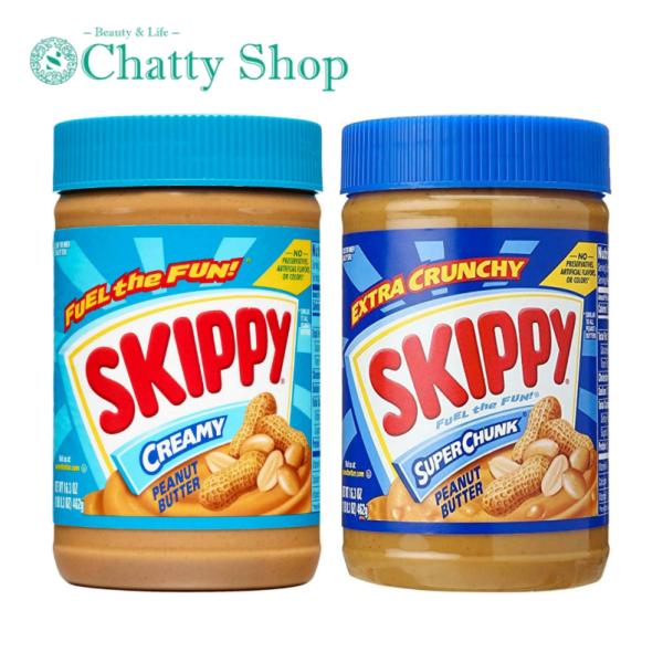 ◆SKIPPY ピーナッツバター クリーミーなめらかな食感が魅力の定番商品。ナッツの風味がつまったペーストは、どんな料理にも自然と溶け込んで相性抜群！食べると思わず笑顔がこぼれる魔法の味で、いつもの料理をもっとおいしく、もっとたのしくしよう...