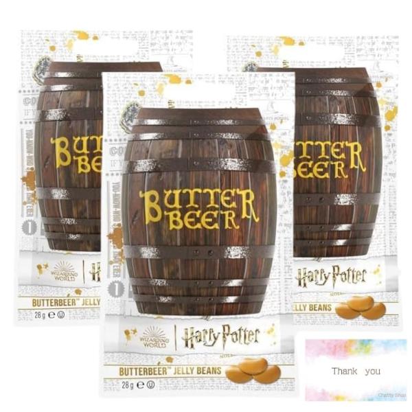 「商品情報」商品の説明バタービールの味を再現したジェリービーンズ。 樽出しの美味しさをお楽しみください。　※ビールやバターは使用しておりません。原材料・成分砂糖、グルコースシロップ、食塩、人参濃縮液、りんご濃縮液、カシス濃縮液、ターメリック...