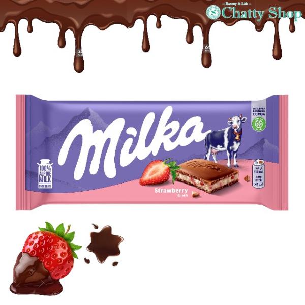 ミルカ チョコレート ストロベリー 90g ドイツチョコ 世界のトップ