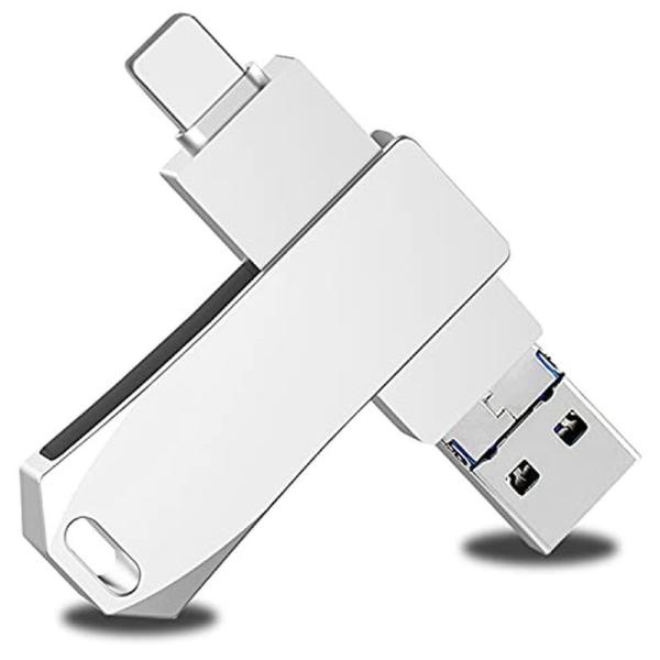 Ruieod USBメモリ 32GB 速い USB3.0 3-in-1 プラグ＆プレイ小型 回転式 亜鉛合金ボデメモリ